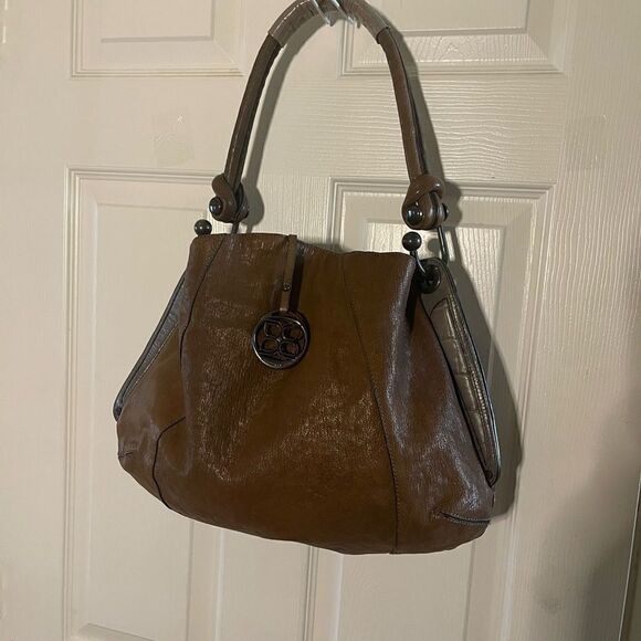 BCBGMaxAzria Handbags - BCBGMAXAZRIA Brown & gray Hobo Shoulder bag.silver tone hardwares .